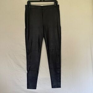 Forever 21 Black Reptile Shine Leggings